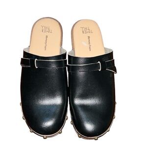 Time And Tru Black Wedge Heels(Size 6)